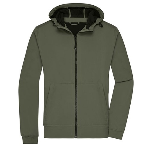 Kurtka Męska Softshell z Kapturem JN1146 - Olive & Camouflage