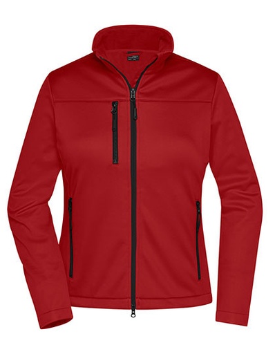 Kurtka Damska Softshell Wiatroodporna Oddychająca JN1171 - Red
