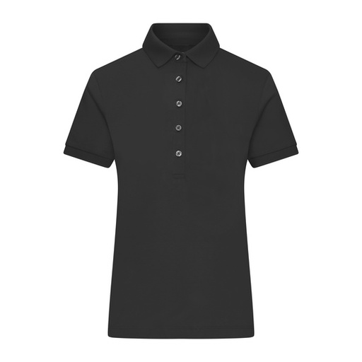 Damska koszulka polo slim JN1301 - Black