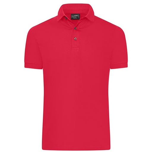 Koszulka Polo Męska Slim Bawełniana Pique JN1302 - Light Red