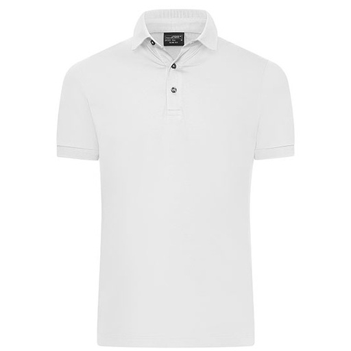Koszulka Polo Meska Slim Bawelniana Pique JN1302 - White