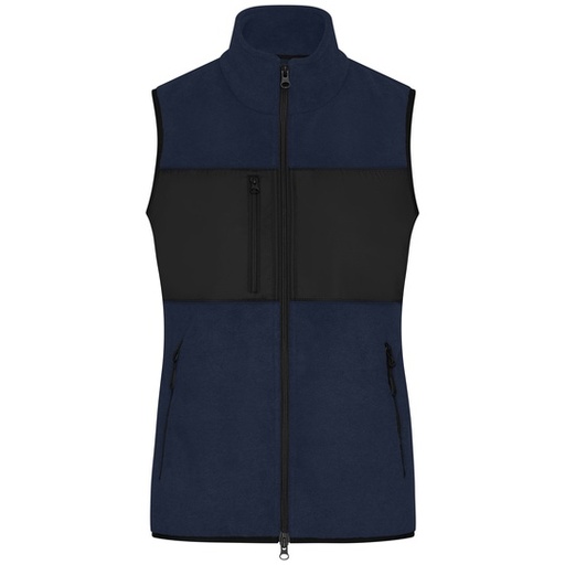 Kamizelka Damska Slim Polarowa Hybrydowa JN1309 - Navy & Black