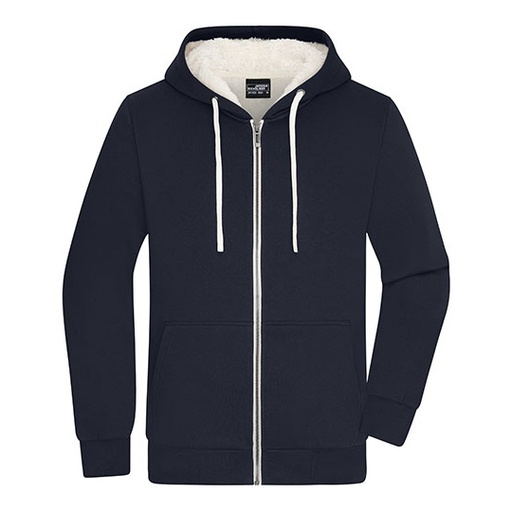 Bluza Męska Rozpinana Z Kapturem Dwuwarstwowa JN1320 - Navy & Nature