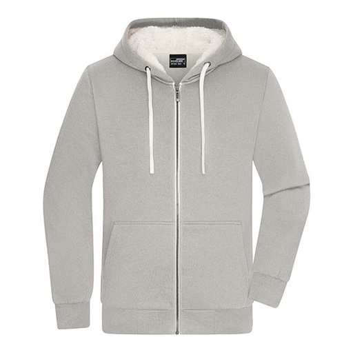 Bluza Meska Rozpinana Z Kapturem Dwuwarstwowa JN1320 - Light Melange & Nature