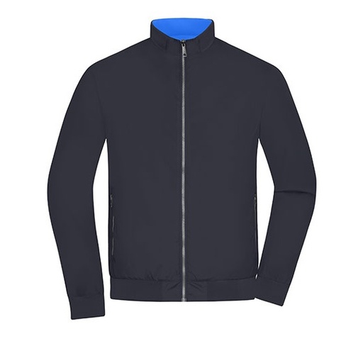 Kurtka Bomberka Męska Dwustronna JN1336 - Navy & Blue