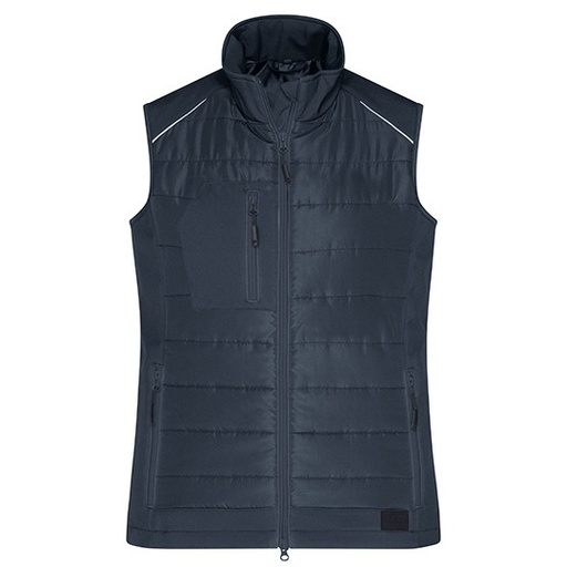Kamizelka Damska Hybrydowa Ocieplana Slim JN1821 - Carbon & Carbon