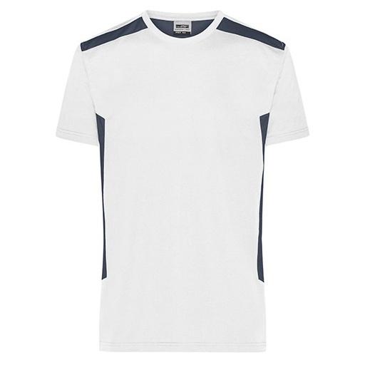 Męski T-shirt Roboczy JN1824 - White & Carbon