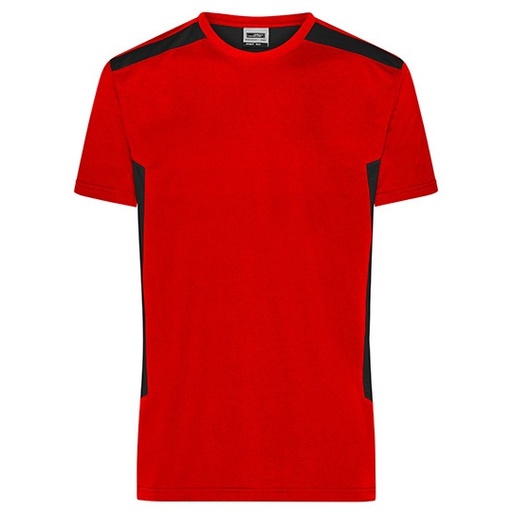 Męski T-shirt Roboczy JN1824 - Red & Black