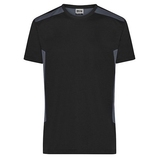 Męski T-shirt Roboczy JN1824 - Black & Carbon