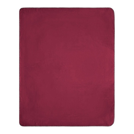 Koc polarowy JN1901 - Bordeaux & Natural