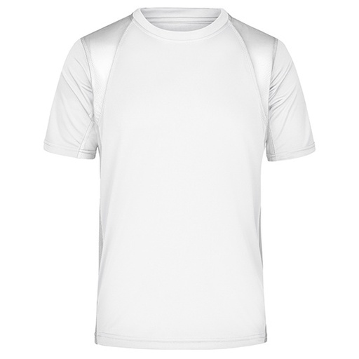 Męska koszulka biegowa szybkoschnąca JN306 - White