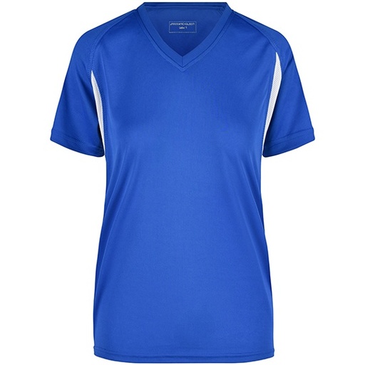 Damska koszulka biegowa Slim JN316 - Royal & White