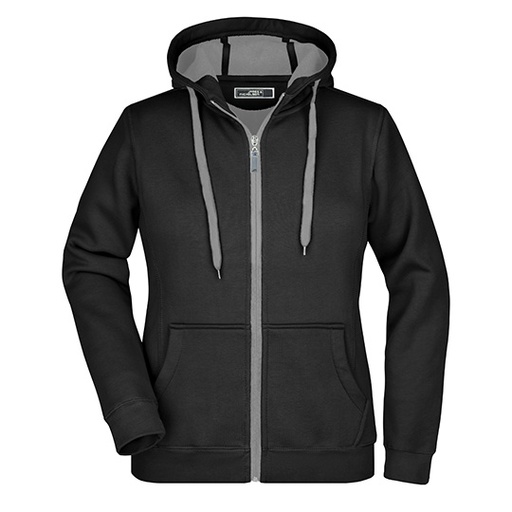 Damska kurtka sportowa slim JN354 - Black & Carbon