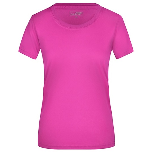 Damska koszulka sportowa Slim JN357 - Pink