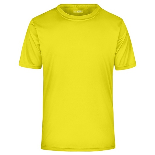 Koszulka sportowa męska krótki rękaw JN358 - Yellow