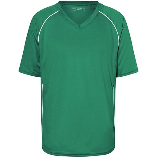 Koszulka Druzynowa V-neck Raglan Odprowadzajaca Wilgoc JN386 - Green & White