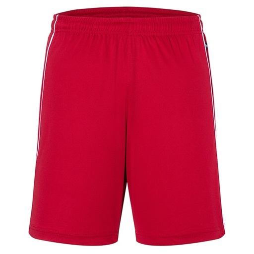 Spodenki Sportowe Klasyczne Z Lampasami JN387 - Red & White
