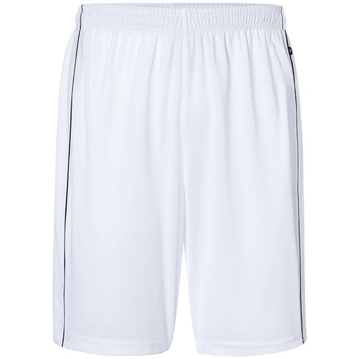 Spodenki sportowe klasyczne JN387 - White & Black