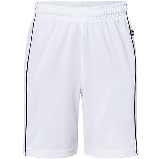 Spodenki Dzieciece Klasyczne Sportowe JN387K - White & Black