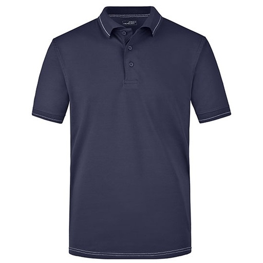 Męska koszulka polo JN569 - Navy & White