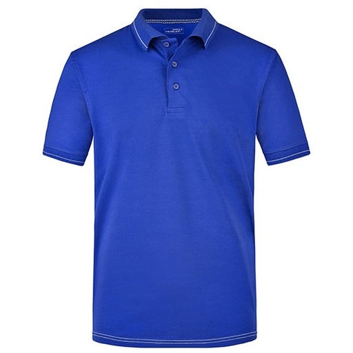 Męska koszulka polo JN569 - Royal & White