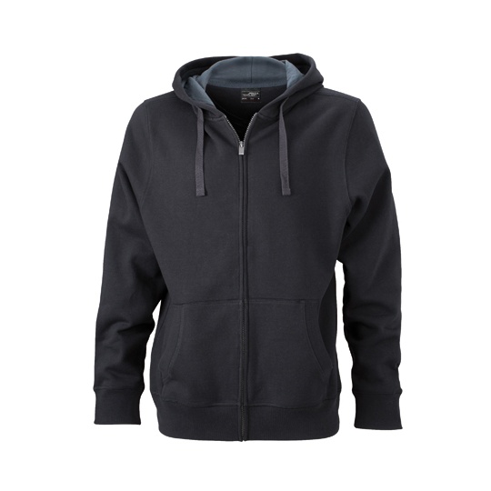 Męska bluza z kapturem wodoodporna - Black & Carbon