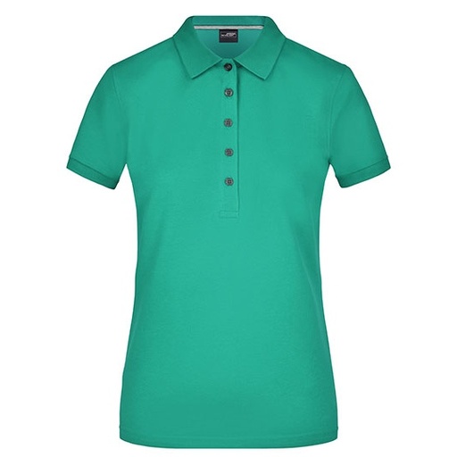 Damska koszulka polo slim JN707 - Irish Green