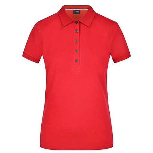 Damska koszulka polo slim JN707 - Light Red