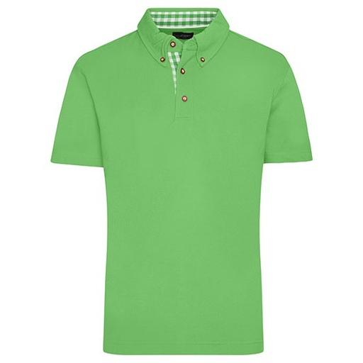 Koszulka Polo Meska Klasyczna Button-Down JN716 - Lime Green