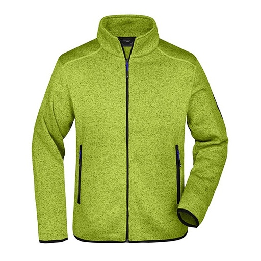 Kurtka Polarowa Slim Melanzowa JN762 - Kiwi Melange & Royal