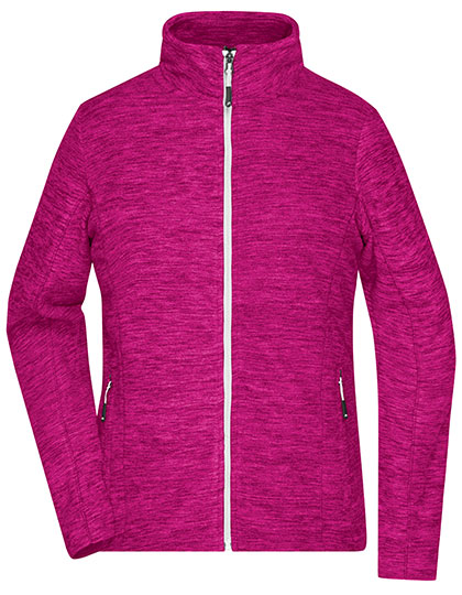 Damska kurtka polarowa  - Berry Melange & Silver (Solid)