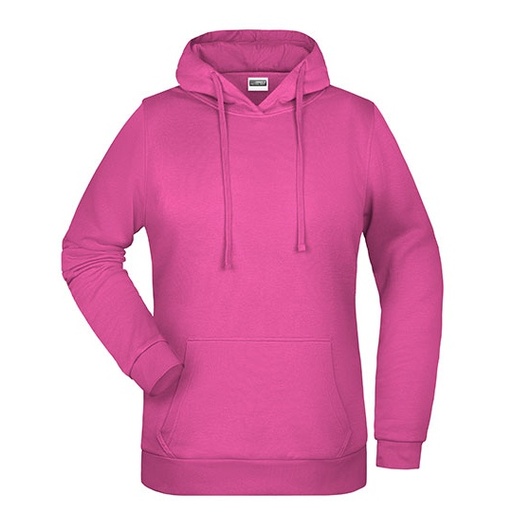 Bluza Damska z Kapturem Bawelniana JN795 - Pink