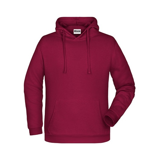 Bluza z Kapturem Klasyczna JN796 - Wine