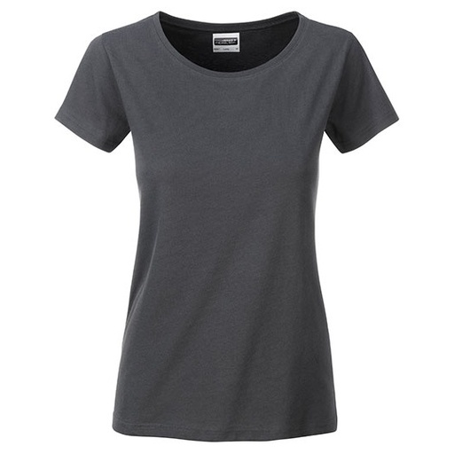 T-shirt damski slim JN8007 - Graphite (Solid)
