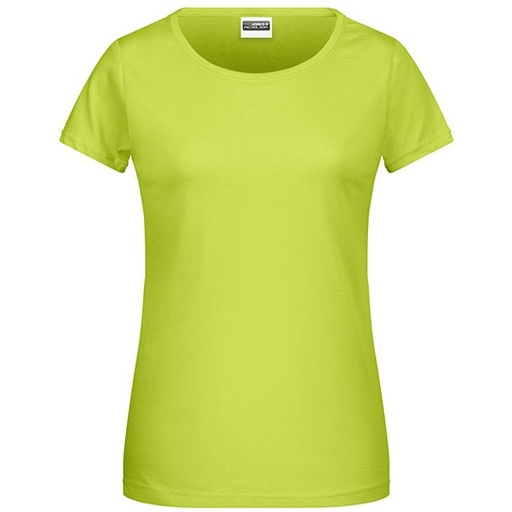 T-shirt damski slim JN8007 - Acid Yellow
