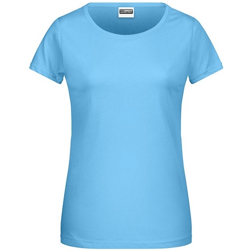 T-shirt damski slim JN8007 - Sky Blue
