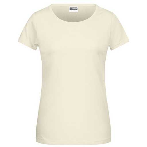 T-shirt damski slim JN8007 - Vanilla