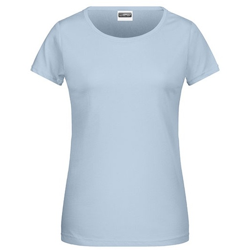 T-shirt damski slim JN8007 - Light Blue