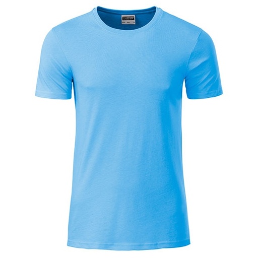 T-shirt męski JN8008 - Sky Blue