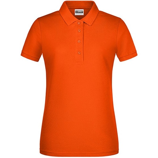 Damska koszulka polo slim JN8009 - Dark Orange
