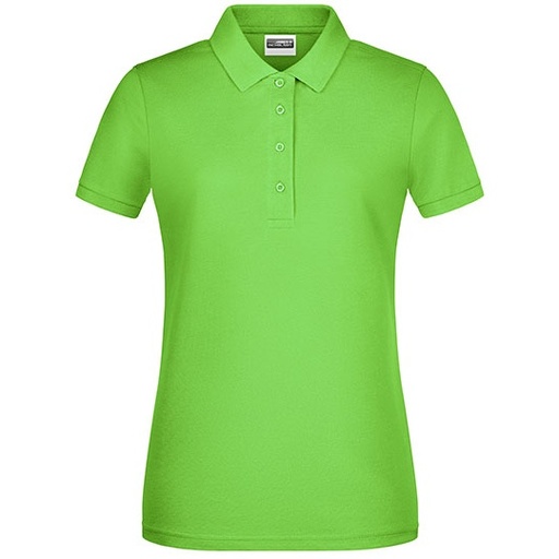 Damska koszulka polo slim JN8009 - Lime Green
