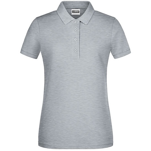 Damska koszulka polo slim JN8009 - Grey Heather