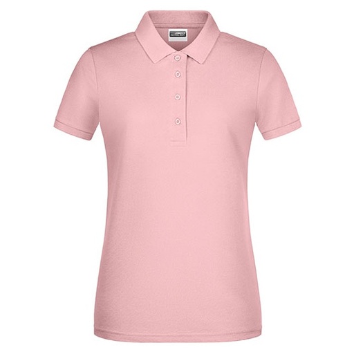 Damska koszulka polo slim JN8009 - Soft Pink