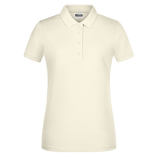 Koszulka Polo Damska Slim Pique JN8009 - Vanilla