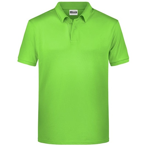 Męska melanżowa koszulka polo JN8010 - Lime Green