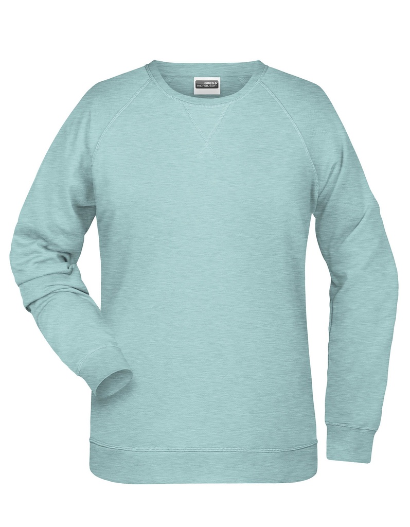 Damska bluza slim z raglanowymi rękawami - Acid Yellow