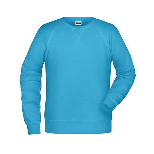 Męska bluza raglanowa JN8022 - Turquoise
