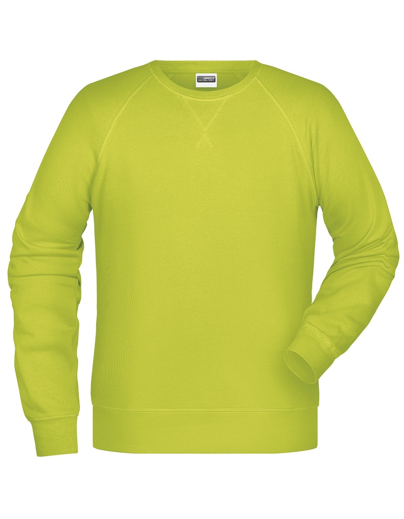 Męska bluza raglanowa - Acid Yellow