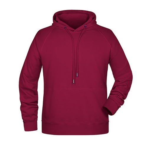 Bluza Meska Casualowa z Kapturem JN8024 - Wine