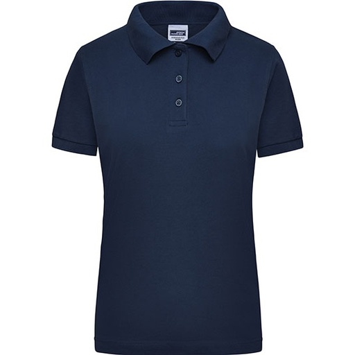 Damska koszulka polo slim JN803 - Navy